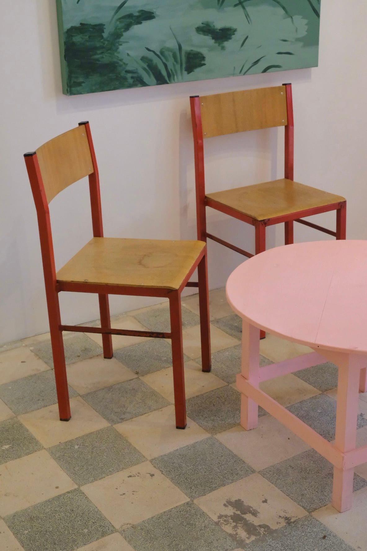 The gallery seating, where the conversation starts